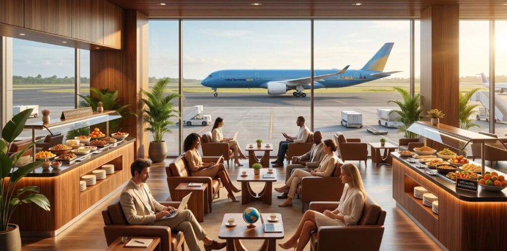 Illustrative image created by Infostourisme.com - Corsair strengthens its premium positioning with a new Business lounge in Reunion Island