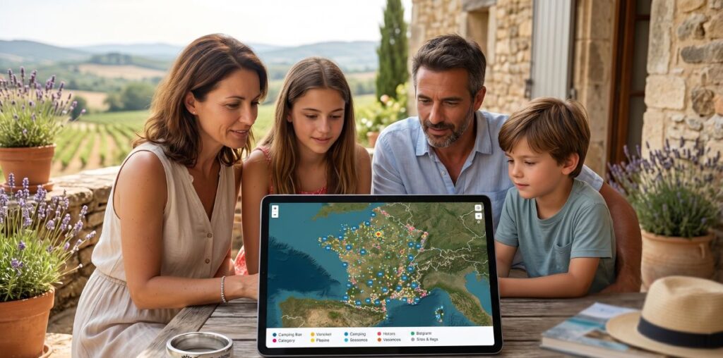 Camping France Map: 2500 campsites just a click away