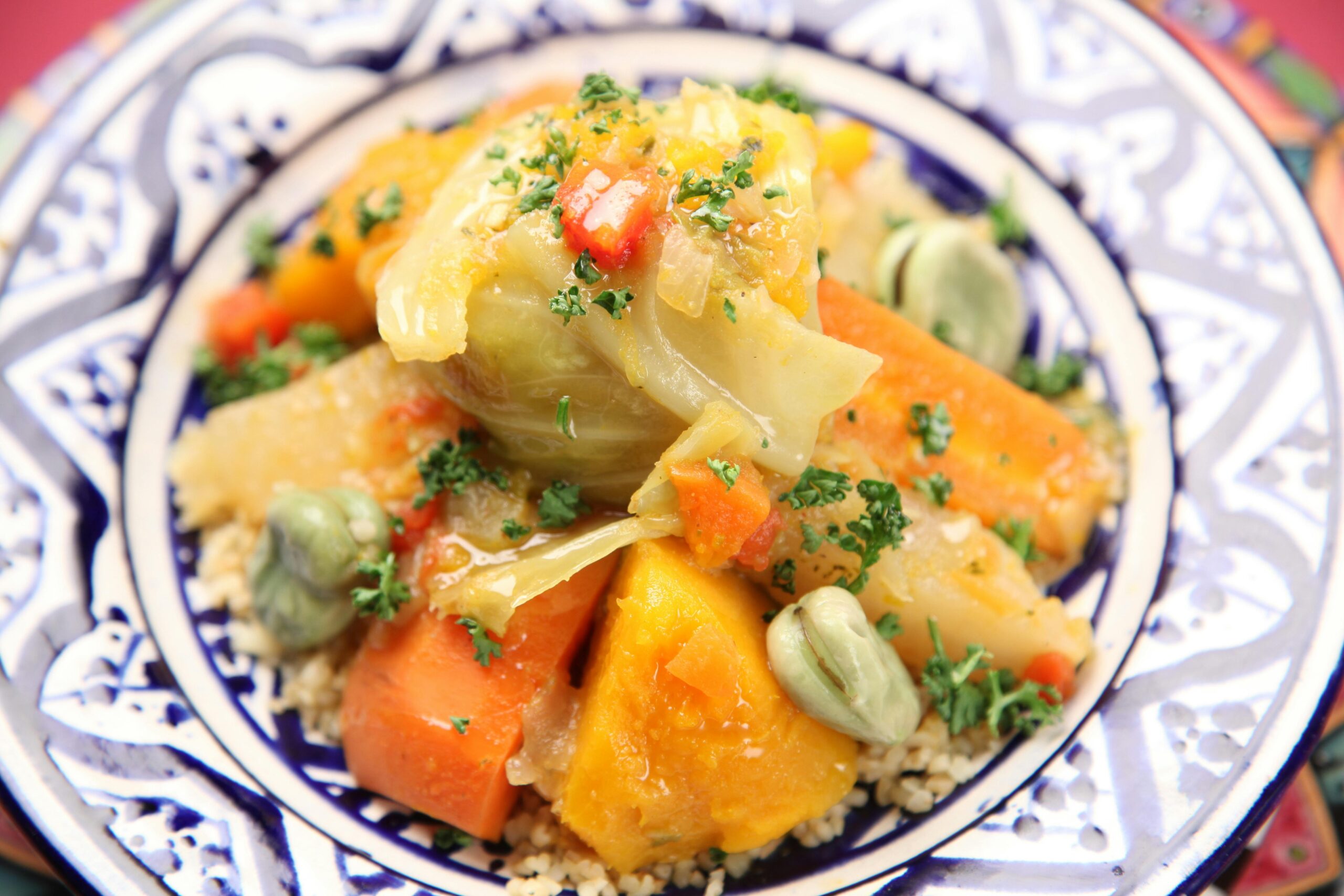 Plat de couscous marocain